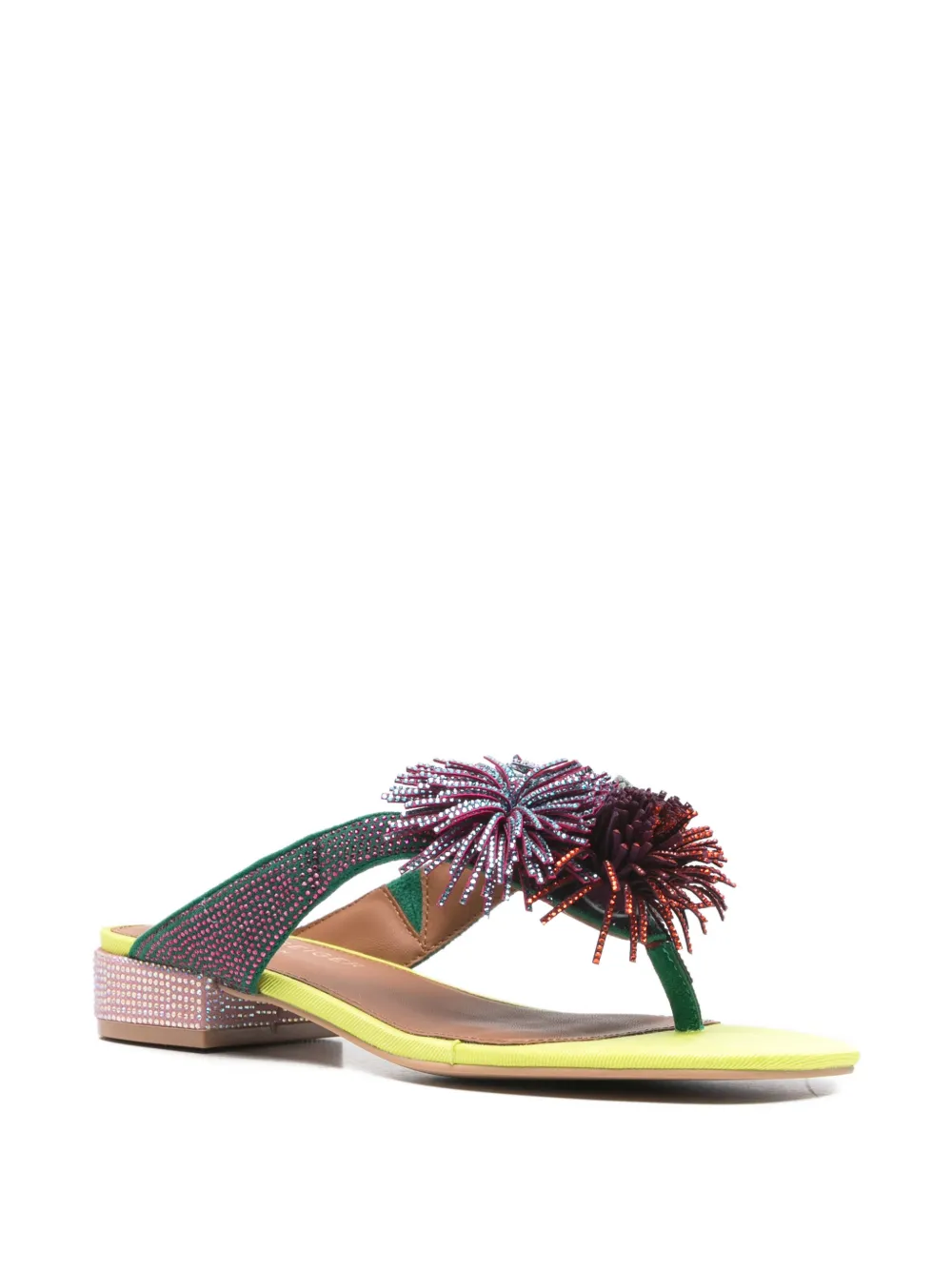 Kurt Geiger London pompom embellished pumps Groen