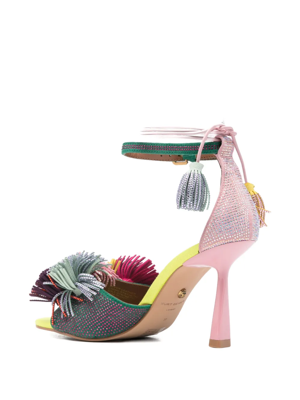 Kurt Geiger London Sandalen met verfraaide hak Roze