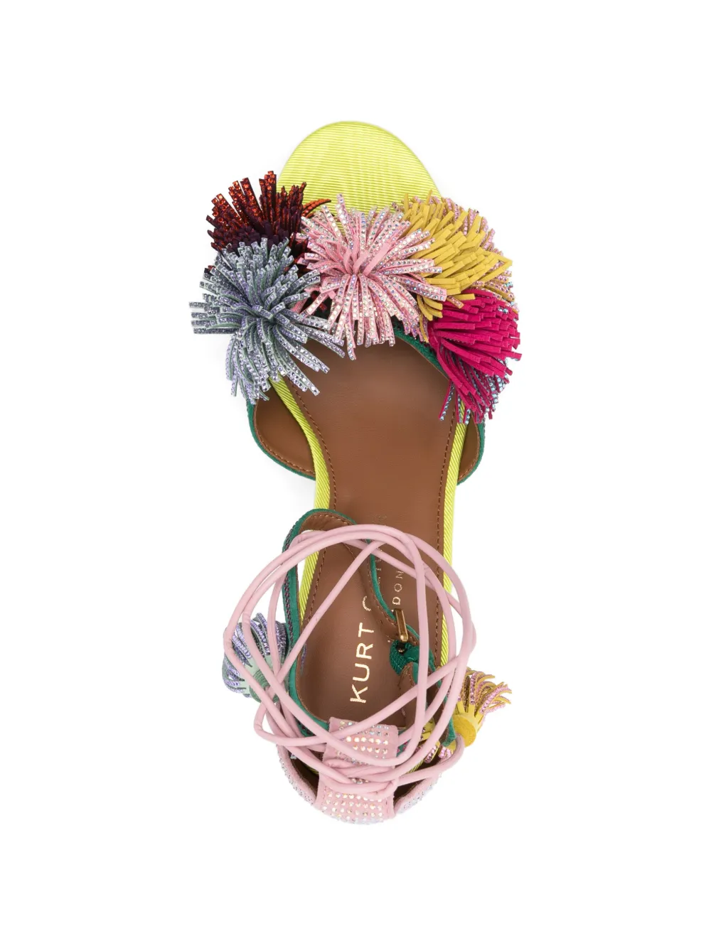 Kurt Geiger London Sandalen met verfraaide hak Roze