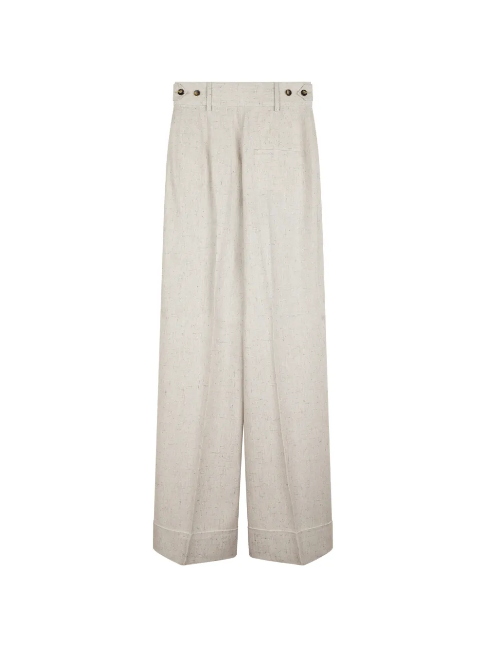 Alberta Ferretti pleat-detail palazzo pants - Beige