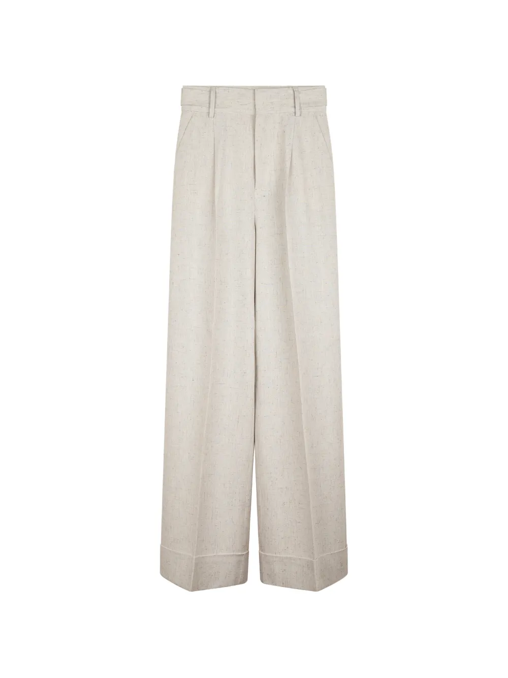 Alberta Ferretti pleat-detail palazzo pants - Toni neutri