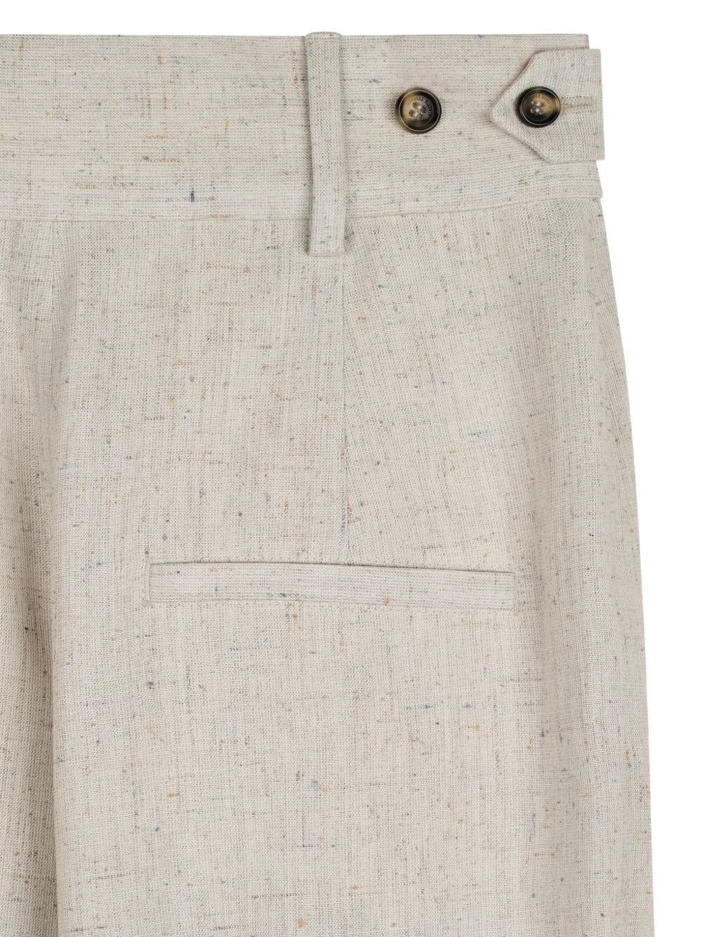 Alberta Ferretti Palazzo broek met geplooid detail Beige