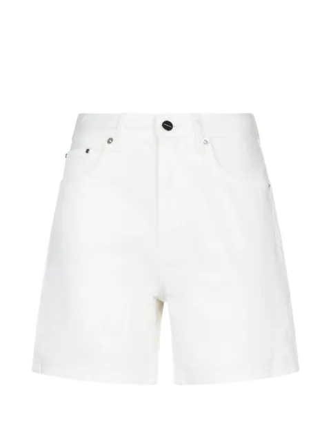 ANINE BING Kat logo-patch denim shorts