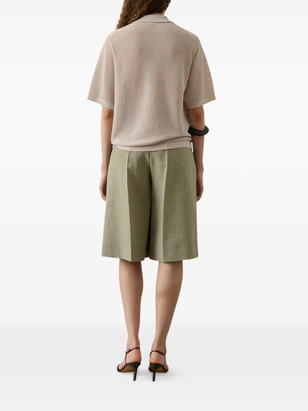 Soeur Harvey poloshirt met korte mouwen Beige