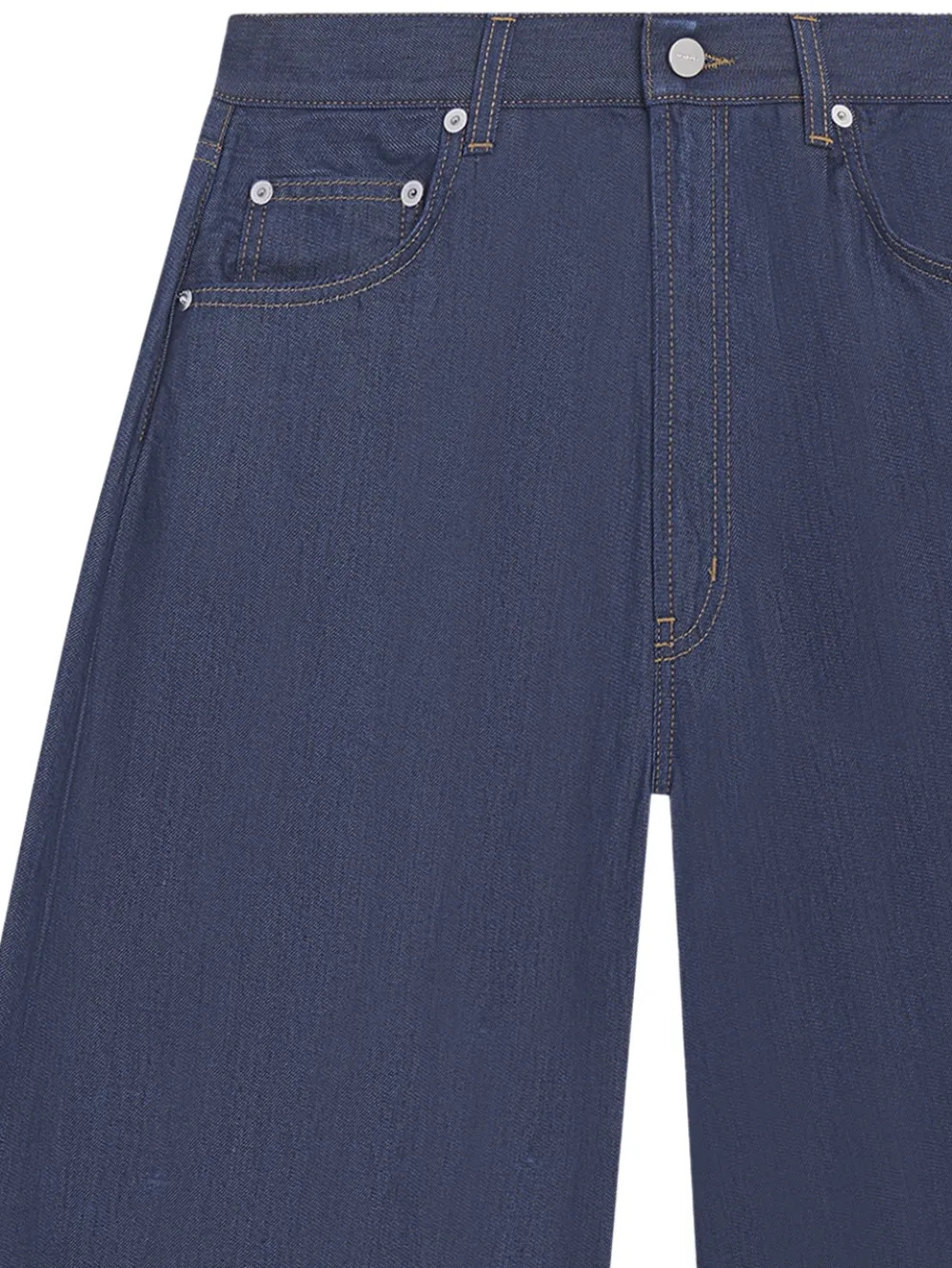 DONDUP Broek met wijde pijpen Blauw