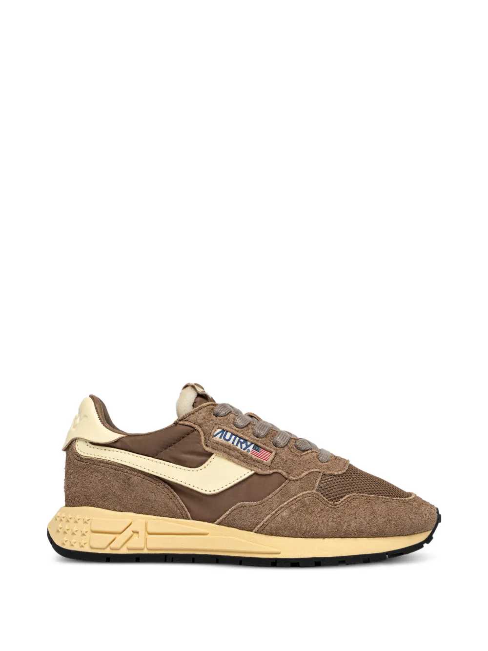 Autry Sneakers con inserti in pelle scamosciata - Marrone