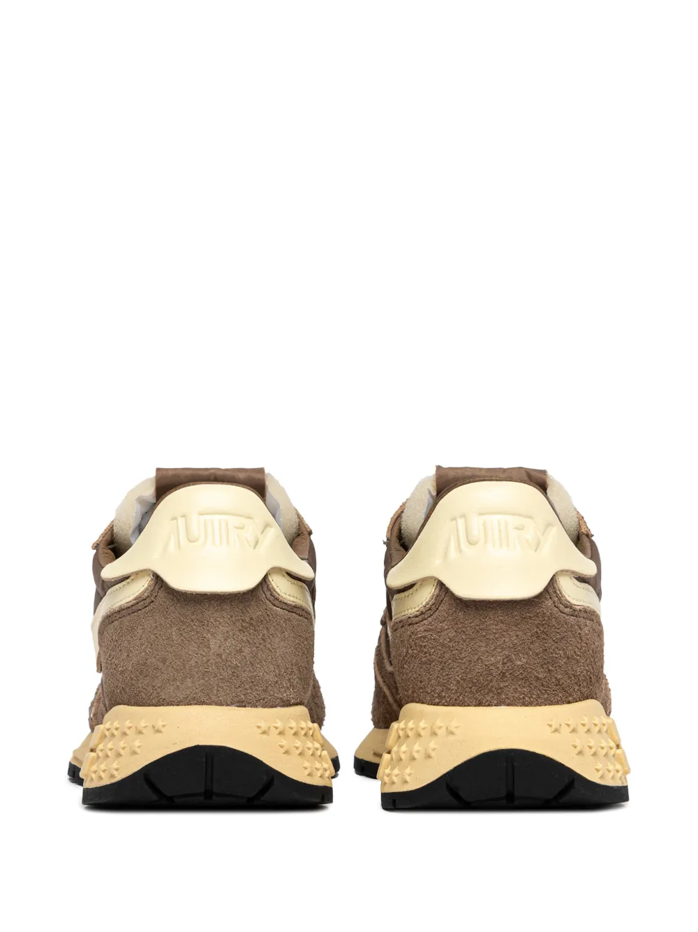 Autry Sneakers met suède vlak Bruin