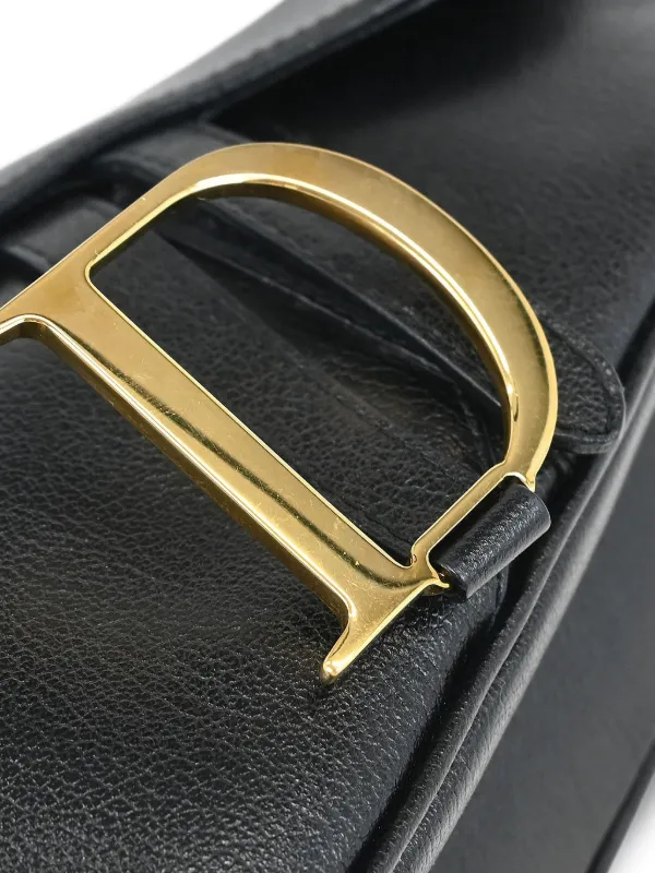 Christian Dior Pre-Owned 2001 Dチャーム サドルバッグ | ブラック