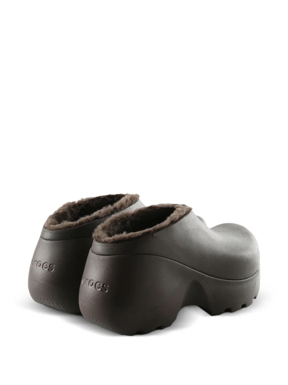 Crocs Muiltjes met plateauzool Bruin