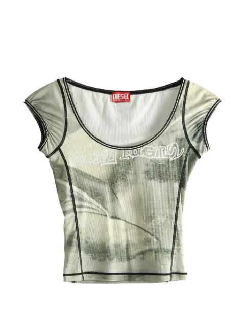 Diesel playera con estampado gráfico