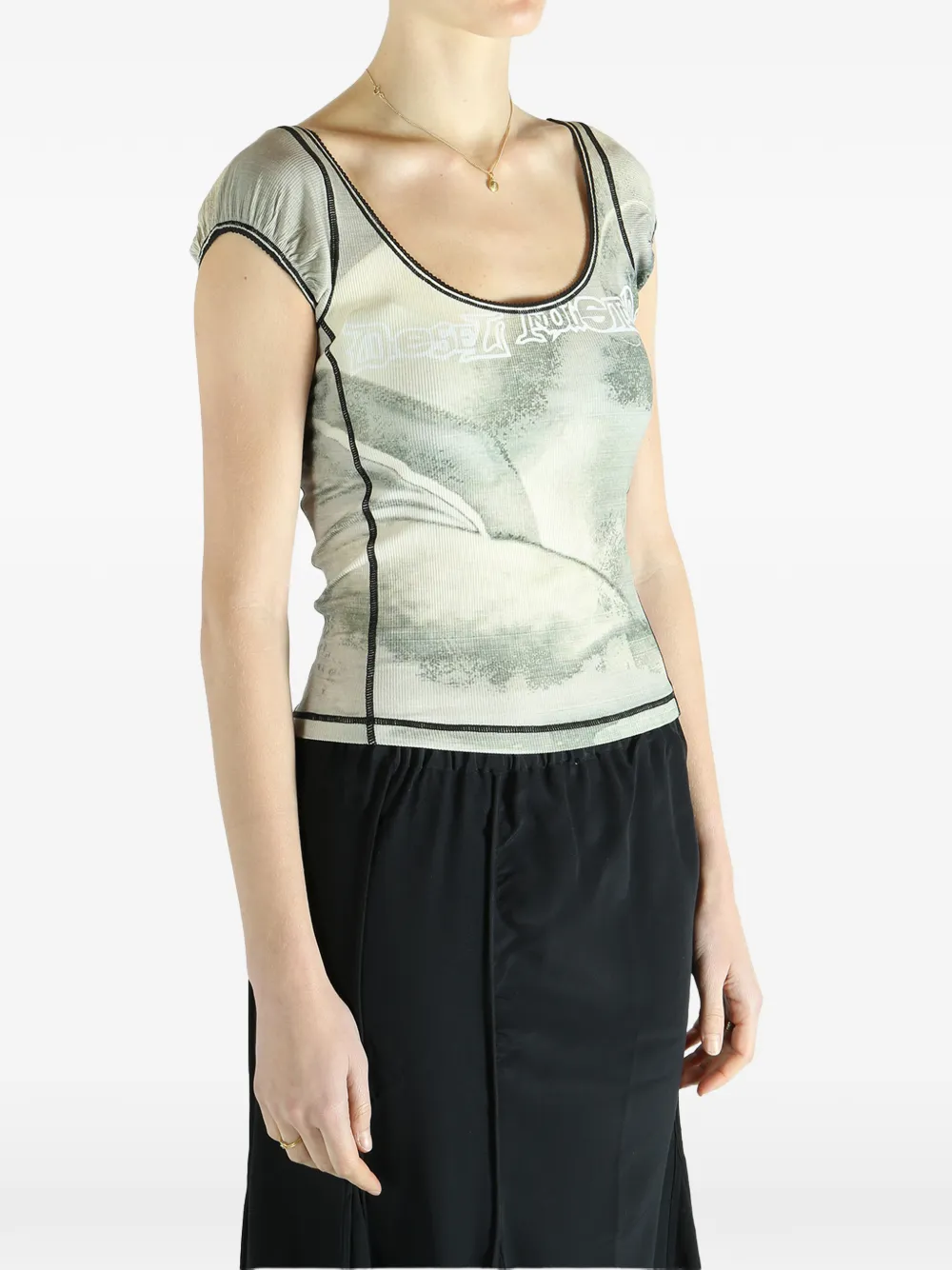  Diesel Graphic-print T-shirt - Grey 