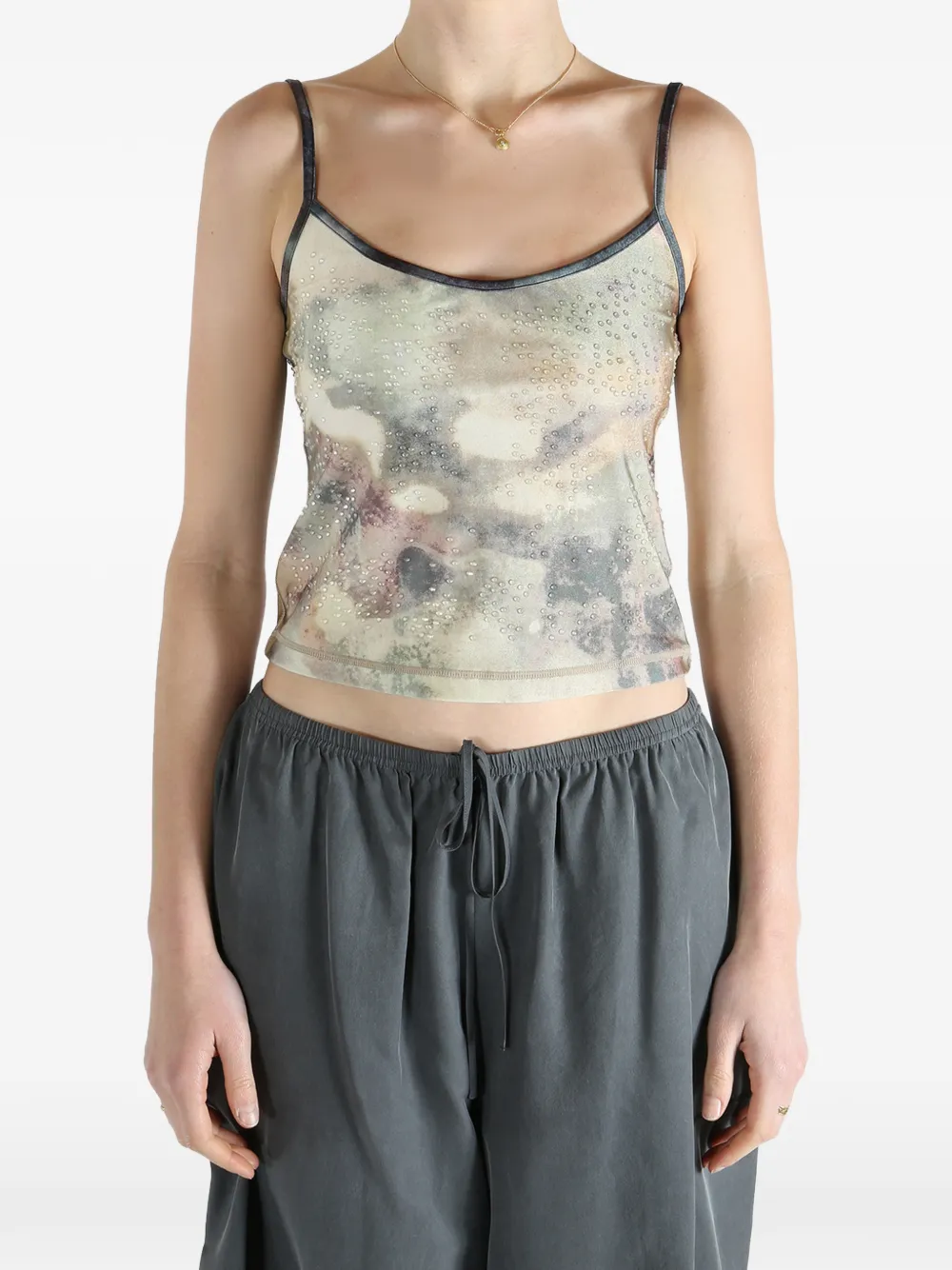  Diesel Embellished Top - Neutrals 