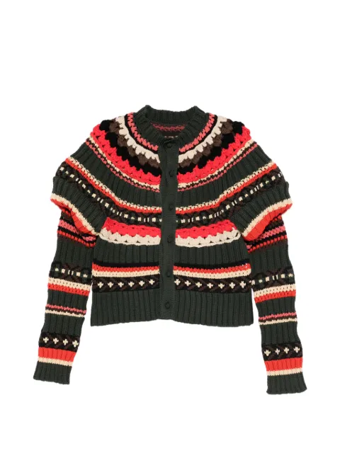 sacai — striped cardigan
