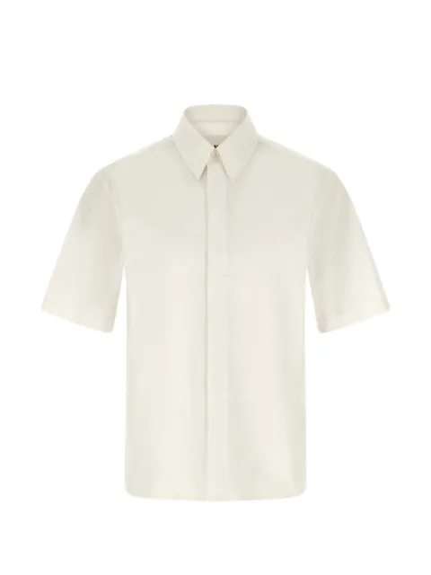 Jil Sander logo-embroidered short-sleeve shirt