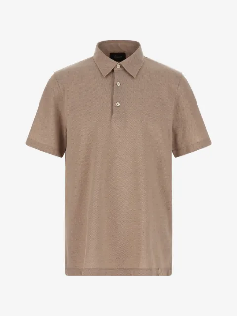 Brioni playera tipo polo de algodón
