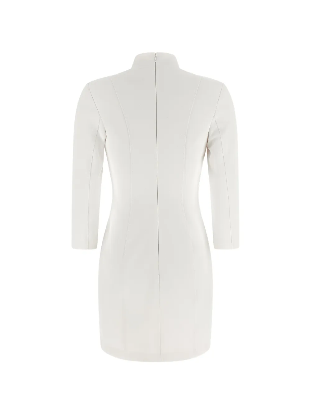 Elisabetta Franchi logo-appliqu&eacute; mini dress - Wit