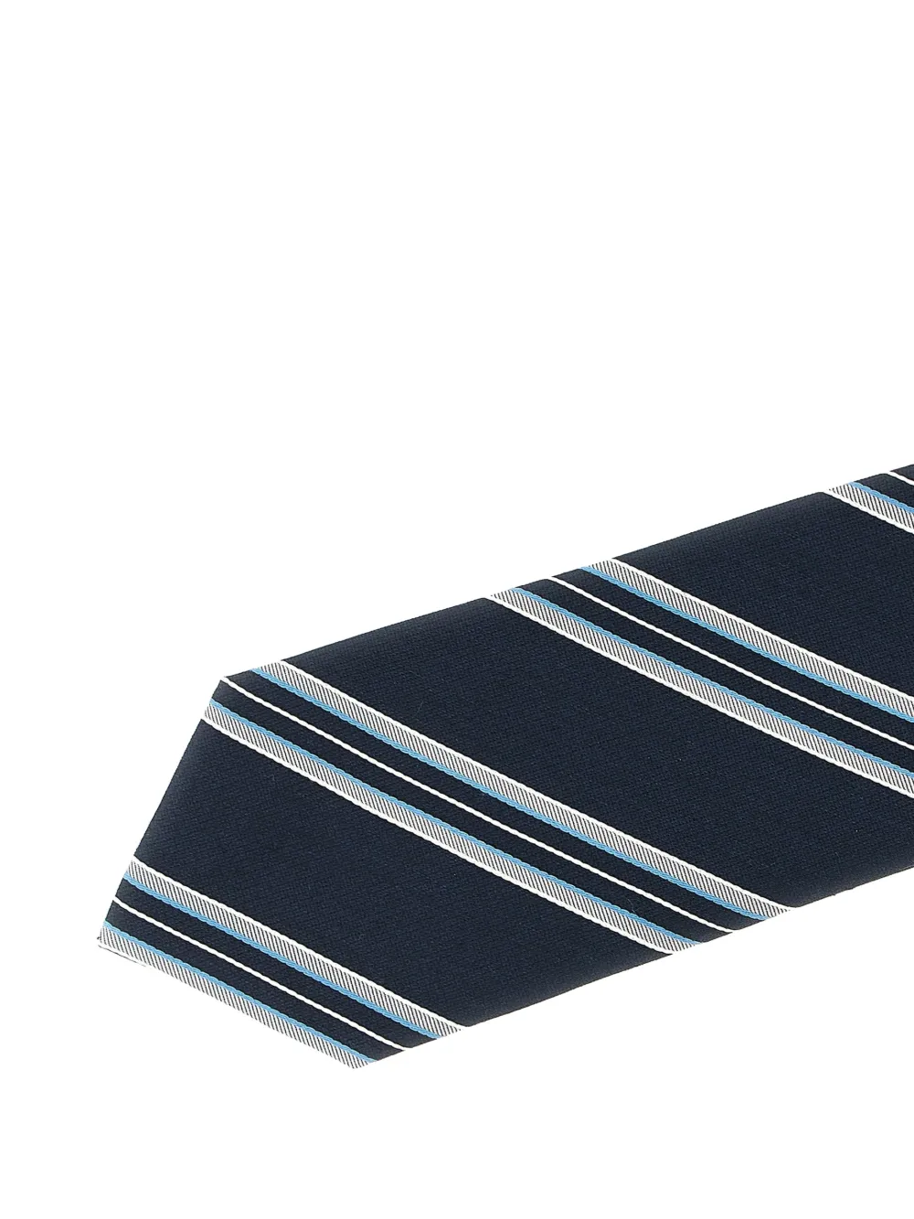  Brioni Striped Tie - Blue 