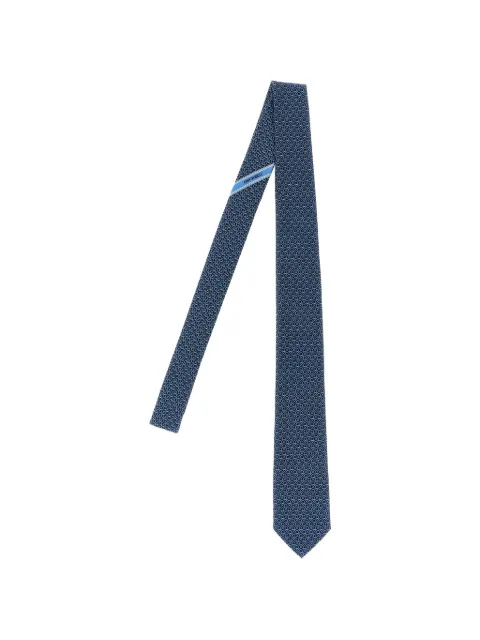 Ferragamo Biella jacquard-gancini silk tie