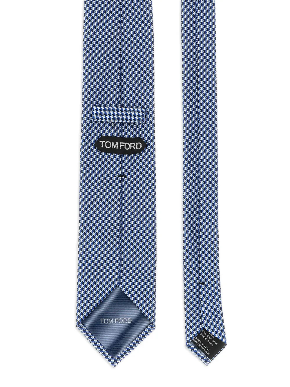 TOM FORD star-jacquard tie - Blauw