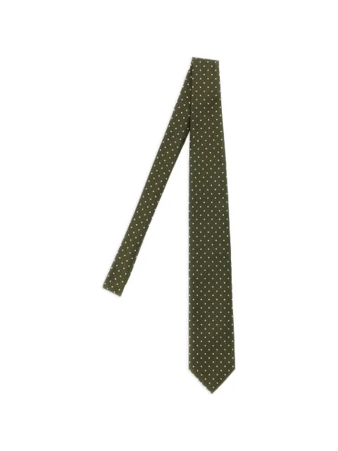 TOM FORD polka-dot jacquard tie