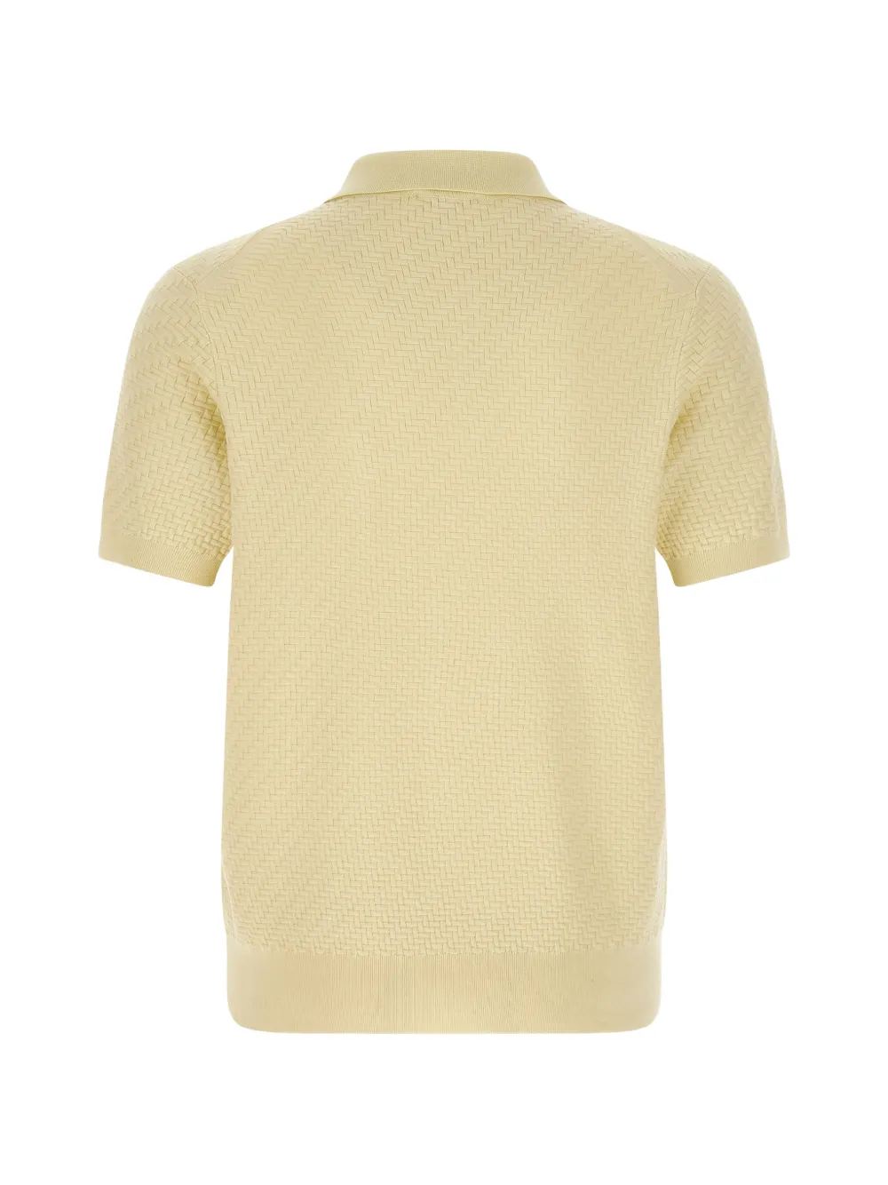 Brioni weaving short-sleeve polo shirt - Beige