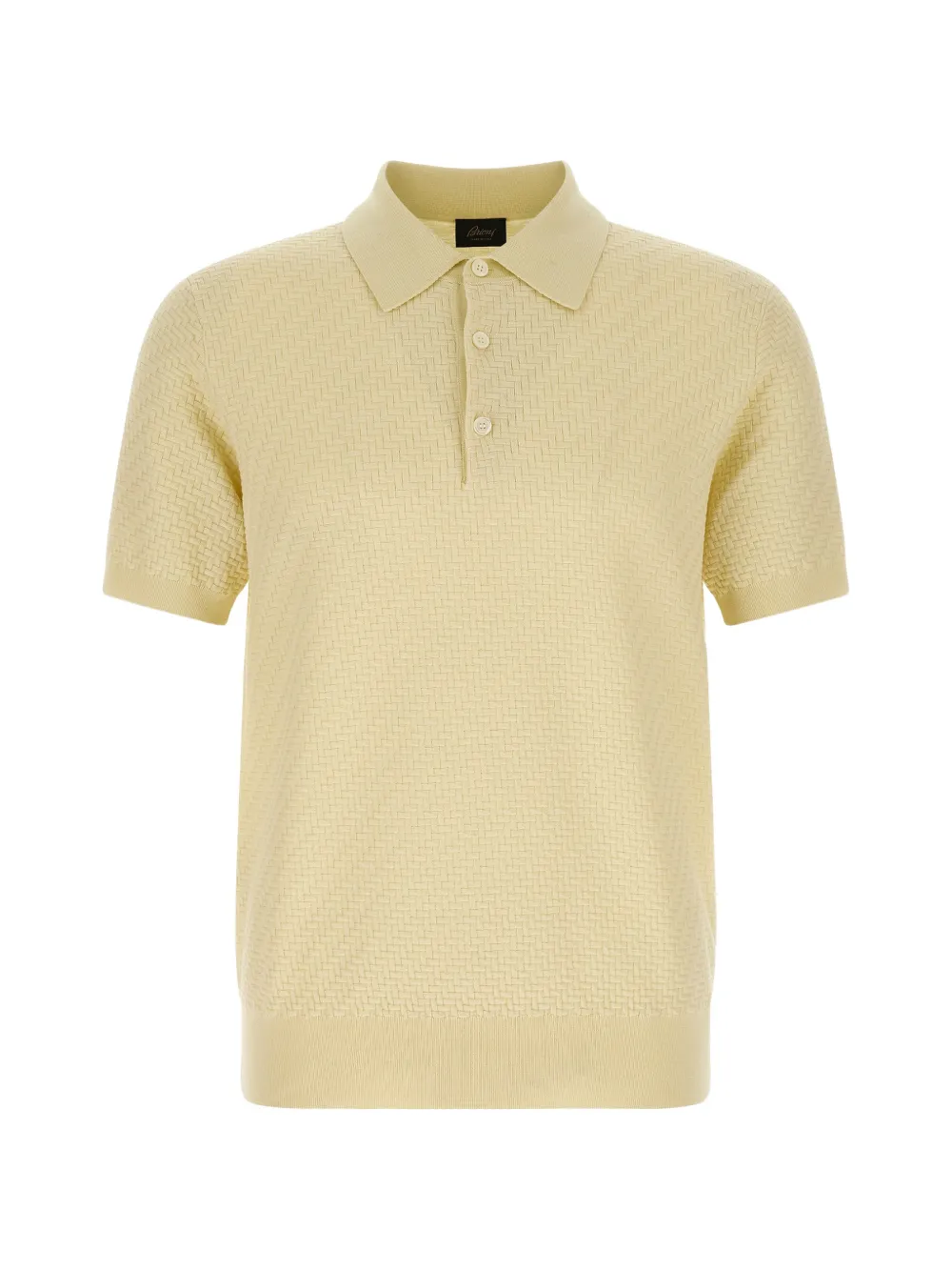 Brioni weaving short-sleeve polo shirt - Toni neutri