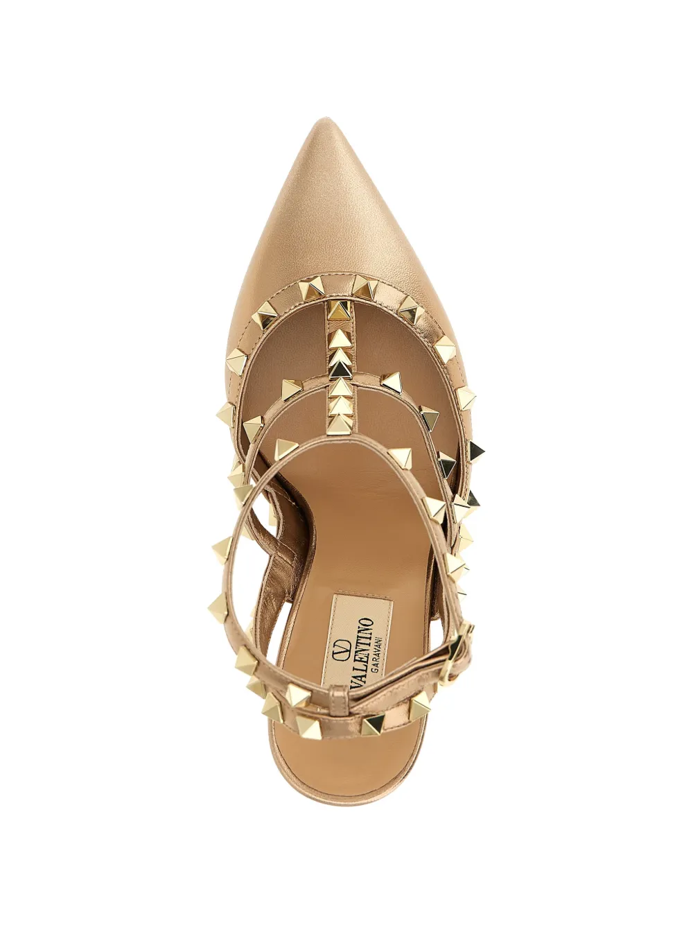 Valentino Garavani Rockstud pumps Goud