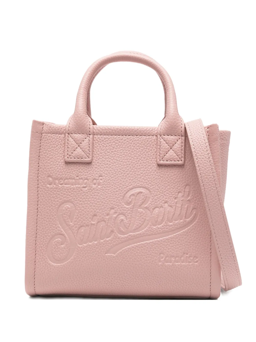 MC2 Saint Barth mini Vanity debossed-logo tote bag - Rosa