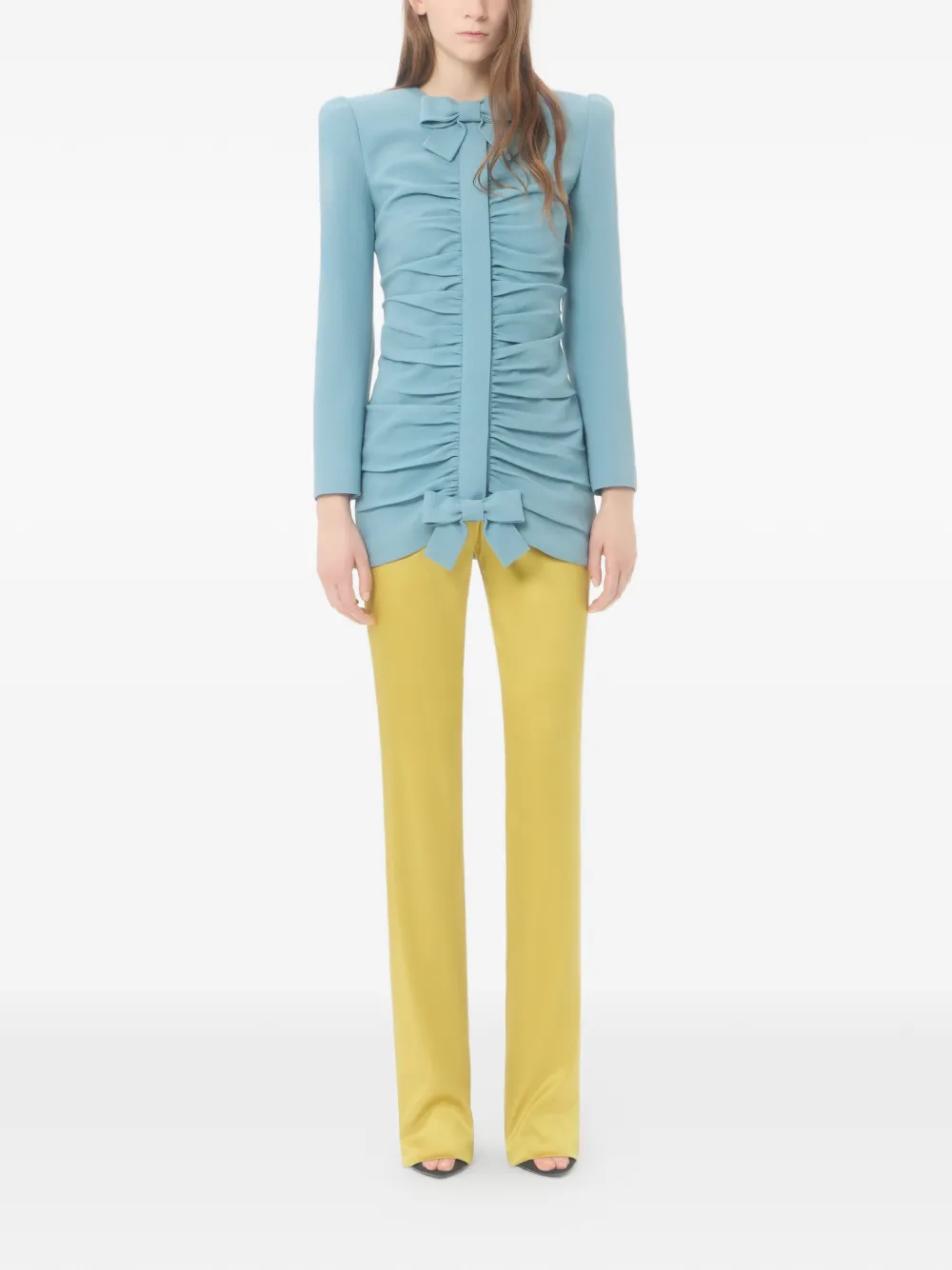 Valentino Garavani Double Duchesse stretch broek Geel