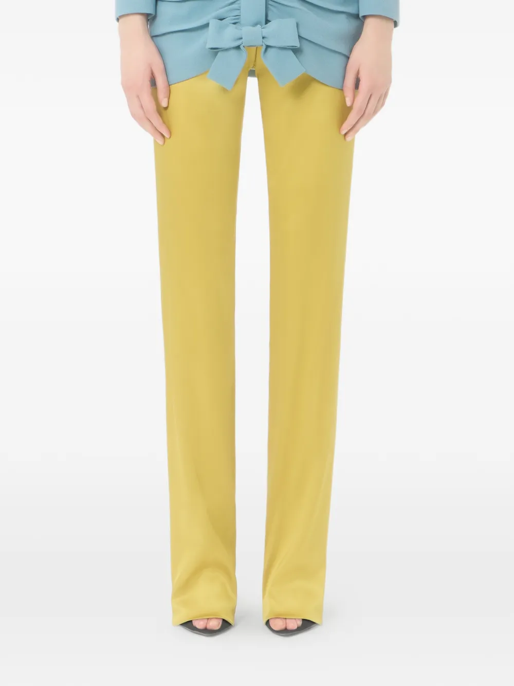 Valentino Garavani Double Duchesse stretch broek Geel