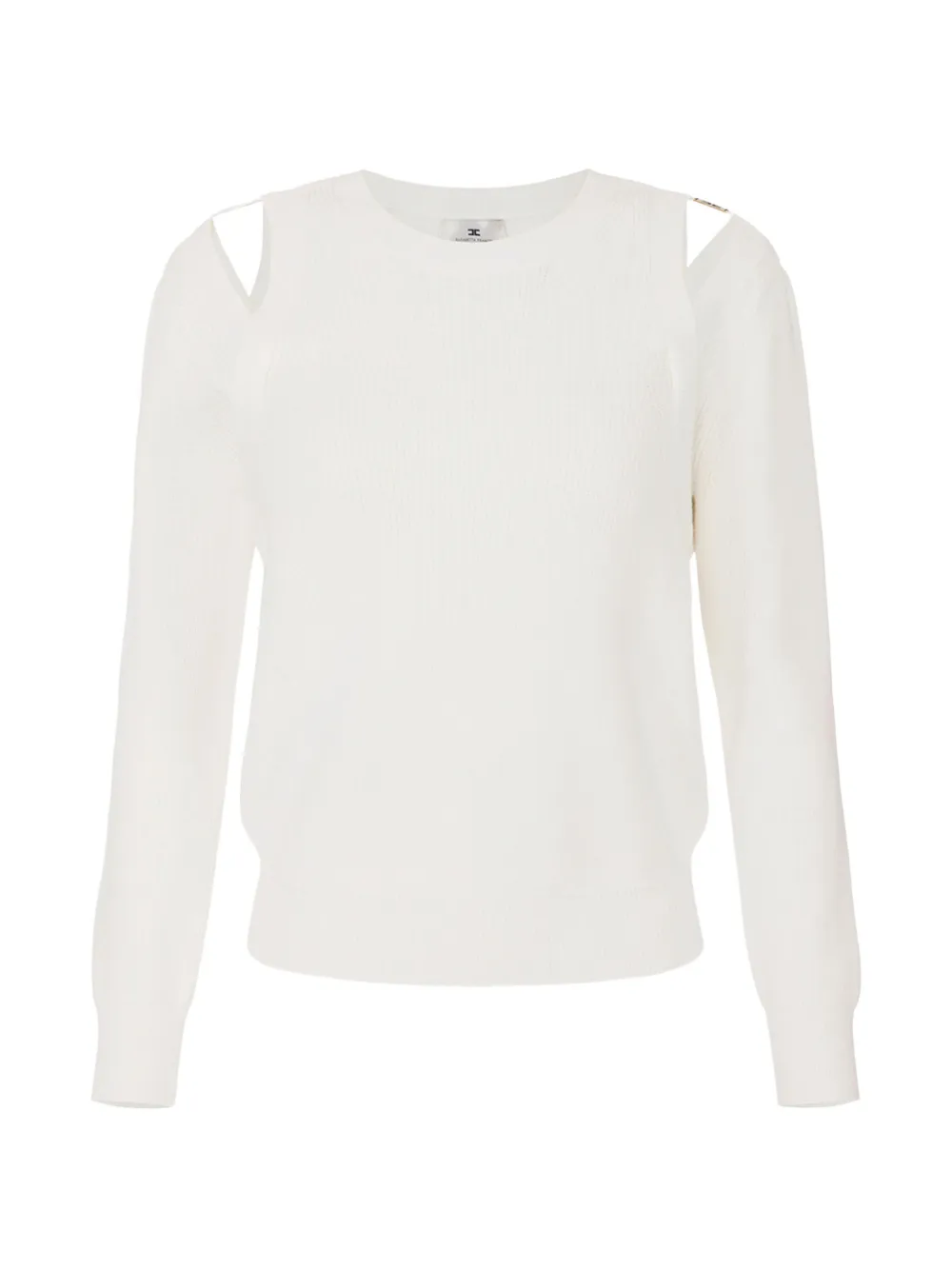 Elisabetta Franchi cut-out knitted sweatshirt - Bianco