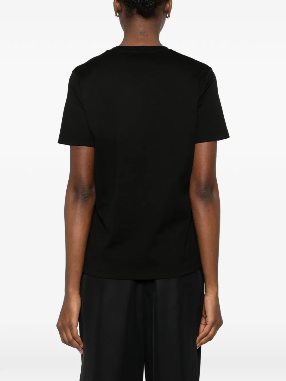 Elisabetta Franchi T-shirt met logo Zwart