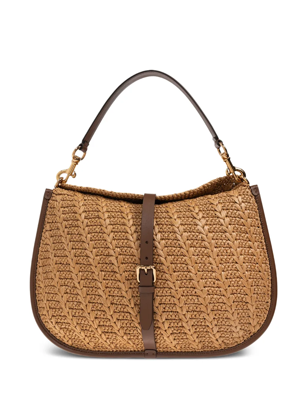 ETRO large Pony woven shoulder bag - Toni neutri