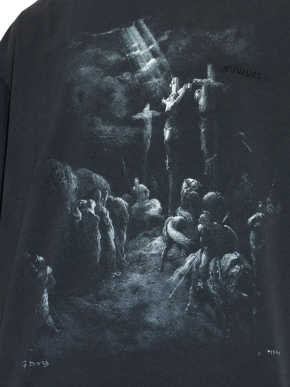 VETEMENTS ダメージ Tシャツ | ブラック | FARFETCH JP