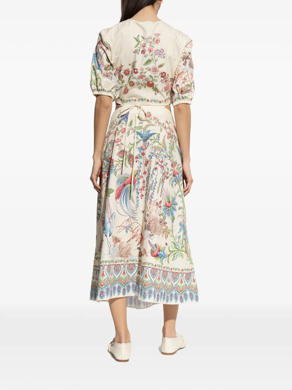 ETRO Jurk met bloemenprint Beige