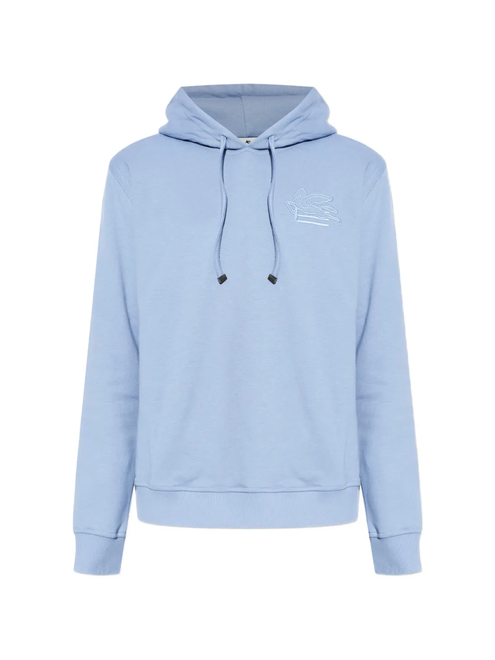 ETRO embroidered hoodie - Blu