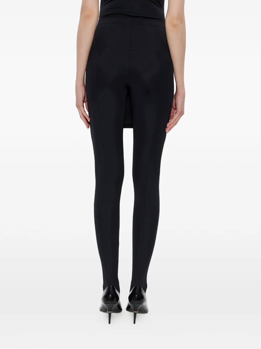 VETEMENTS Legging met geborduurd logo Zwart