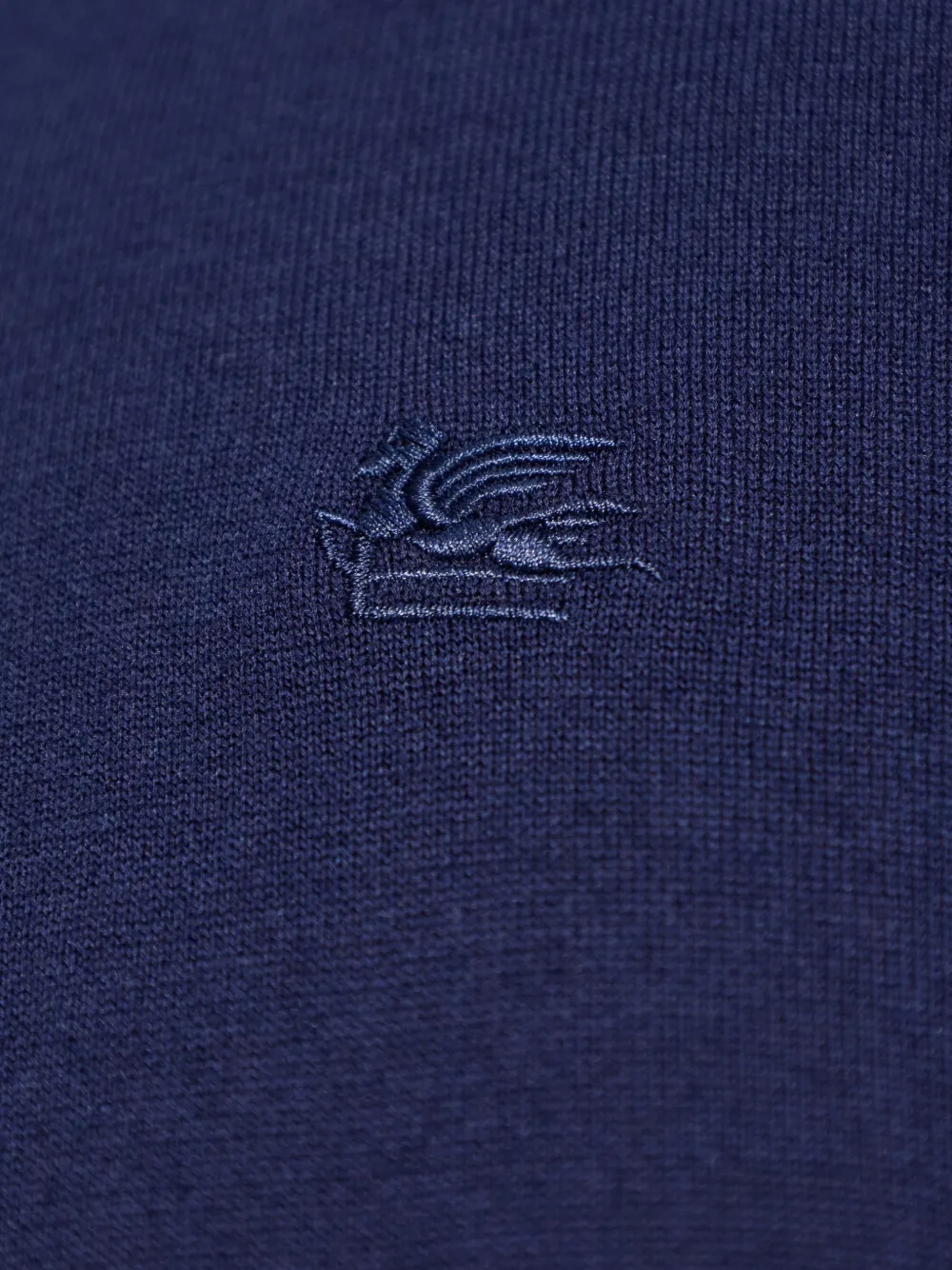 ETRO Trui met logodetail en rits Blauw