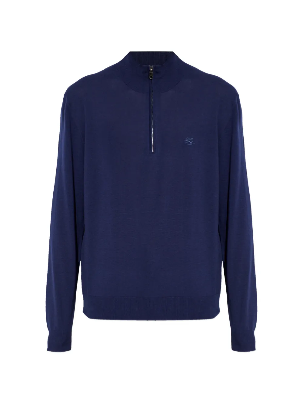 ETRO zip-up logo-detail sweater | Blue | Image 1