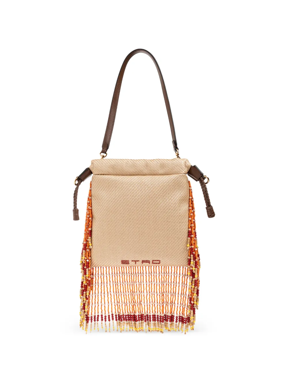 ETRO Kleine Kalispera shopper met borduurwerk Beige