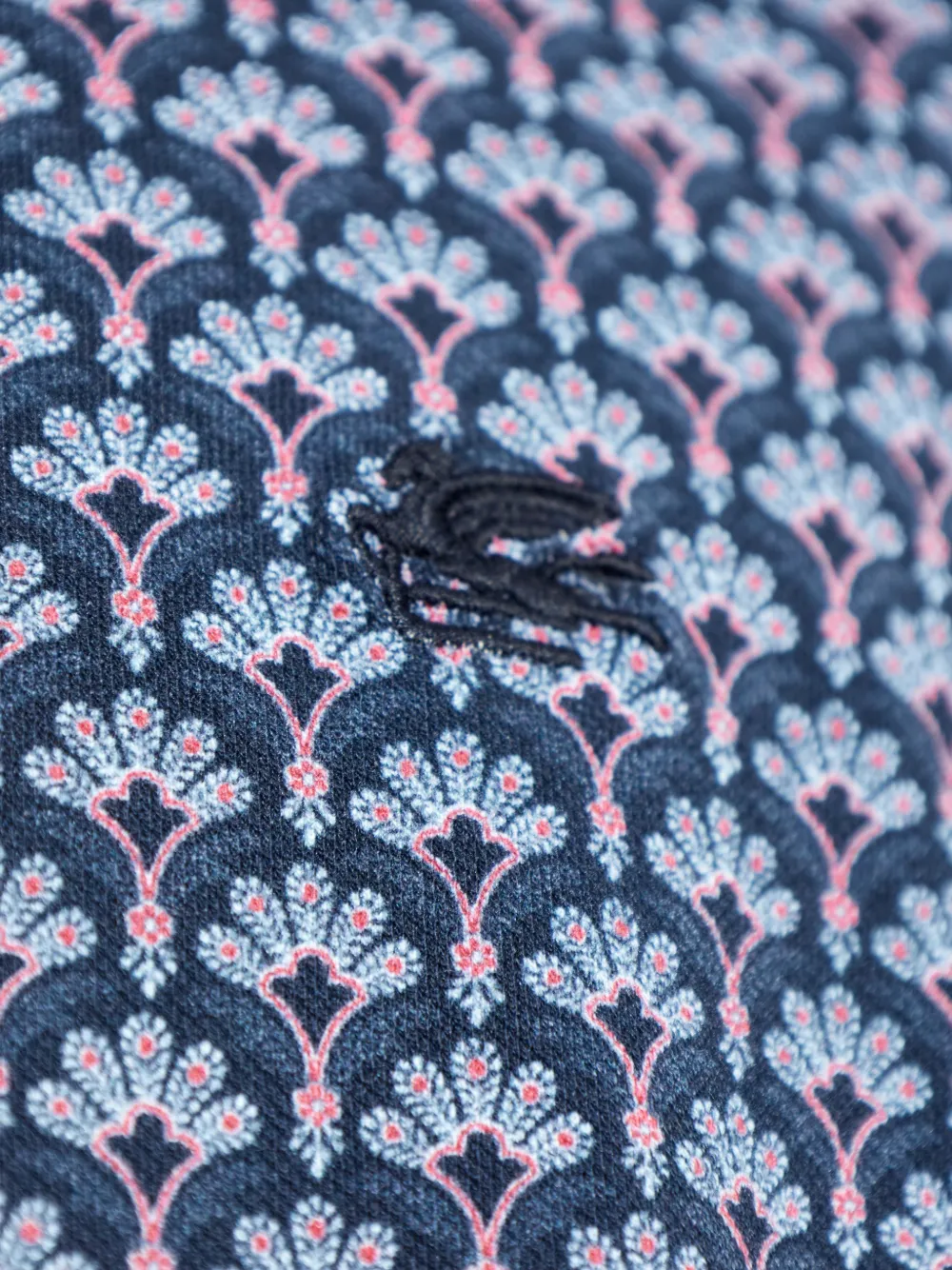 ETRO Poloshirt met bloemenprint Blauw