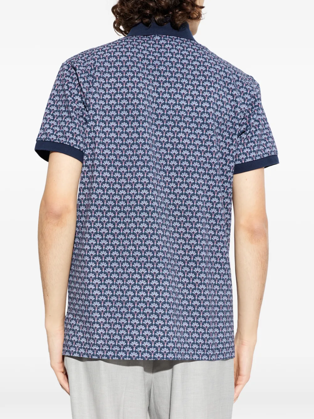 ETRO Poloshirt met bloemenprint Blauw