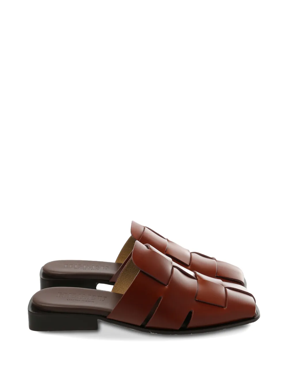 Hereu woven mules - Marrone