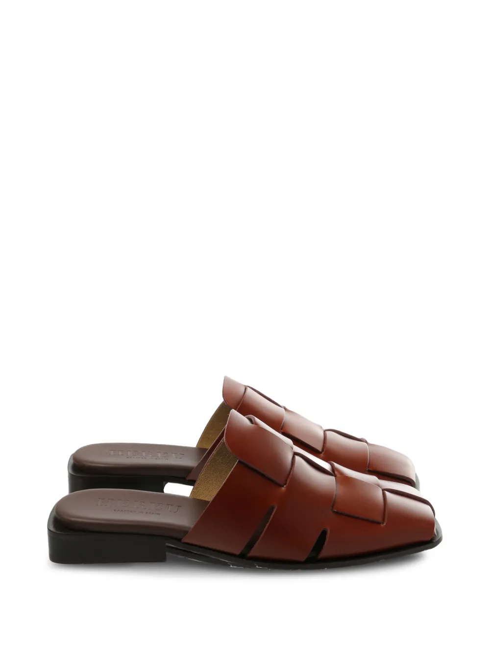Hereu woven mules - Marrone