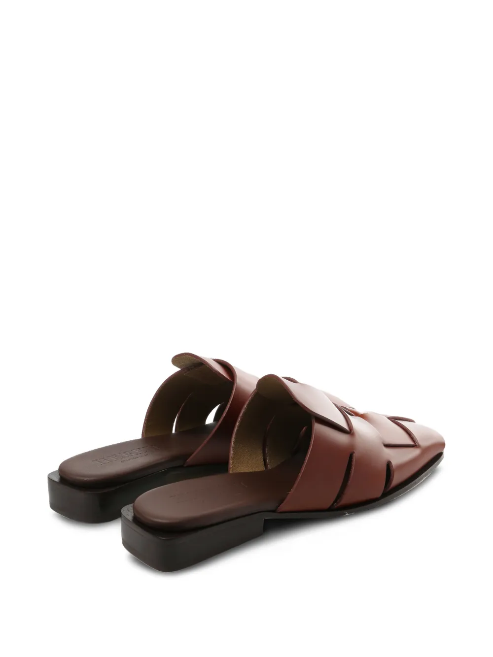 Hereu Geweven muiltjes Bruin