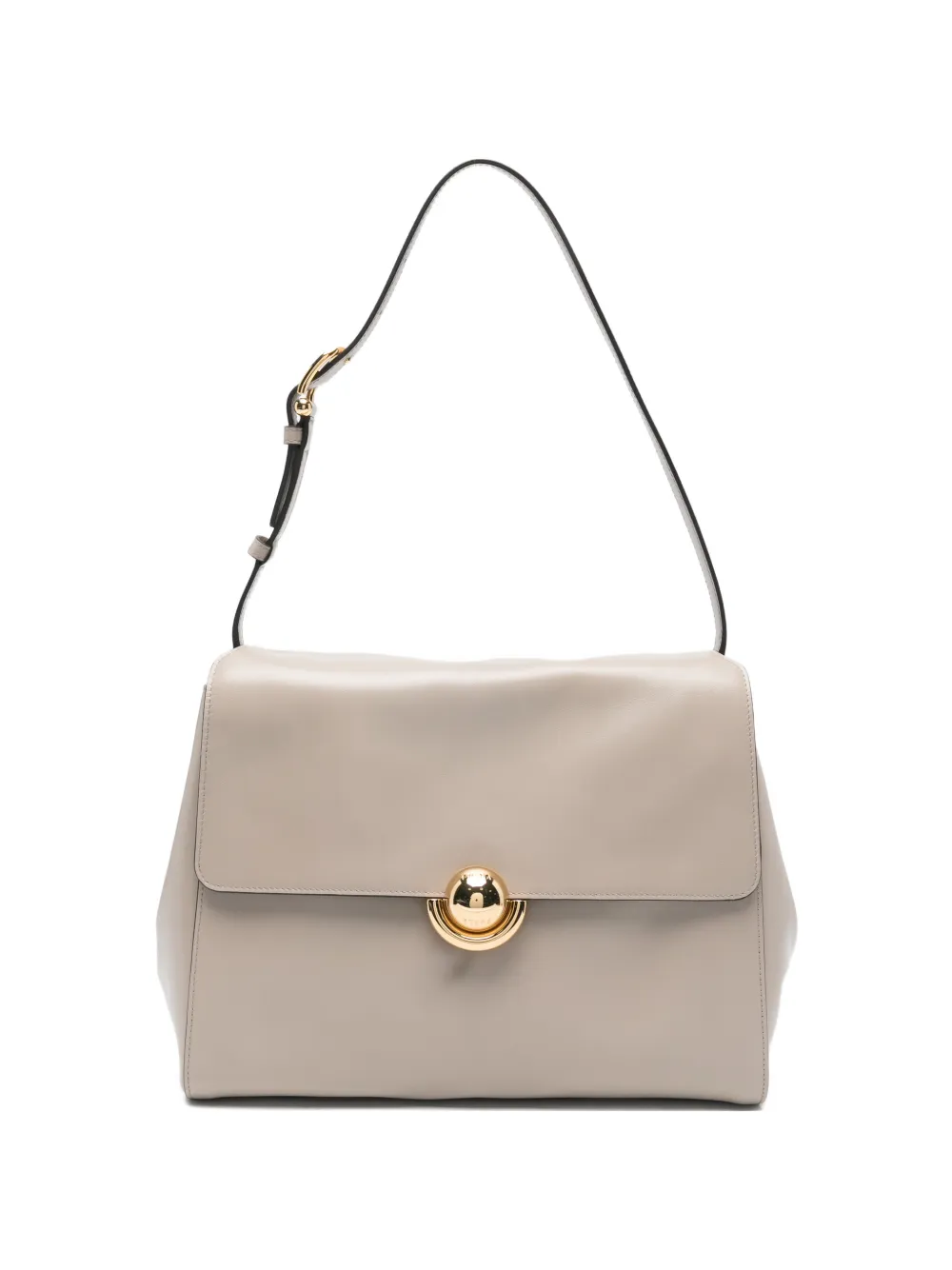 Furla medium Domus flap leather shoulderbag - Toni neutri