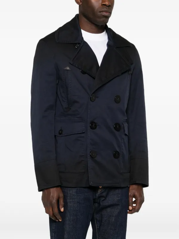 DSQUARED2 Sailor double-breasted Peacoat | Blue | FARFETCH BE