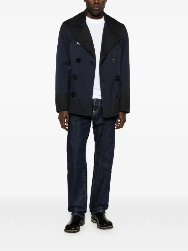 DSQUARED2 Sailor double-breasted Peacoat | Blue | FARFETCH BE