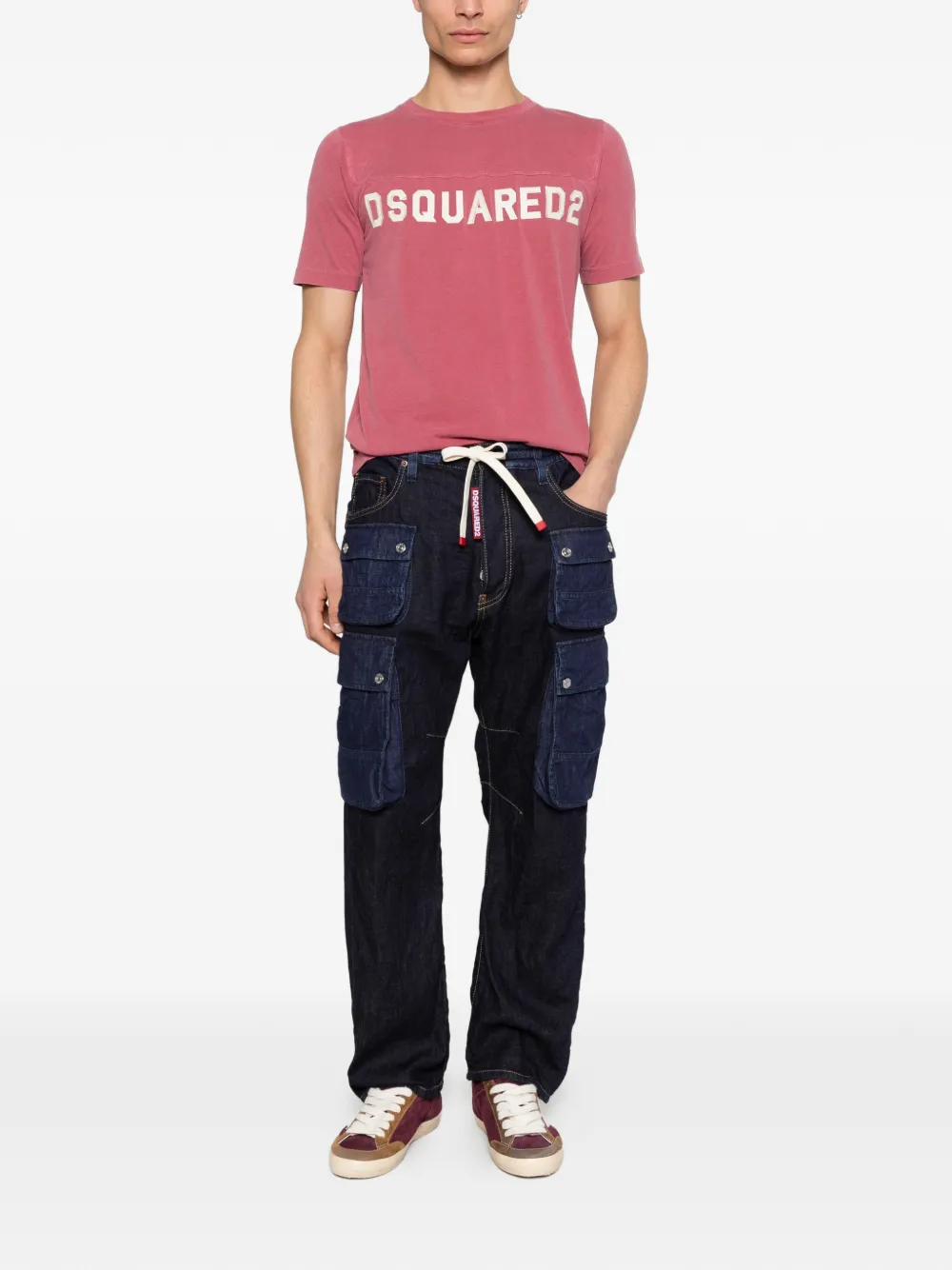 DSQUARED2 口袋细节牛仔裤 | 直筒牛仔裤