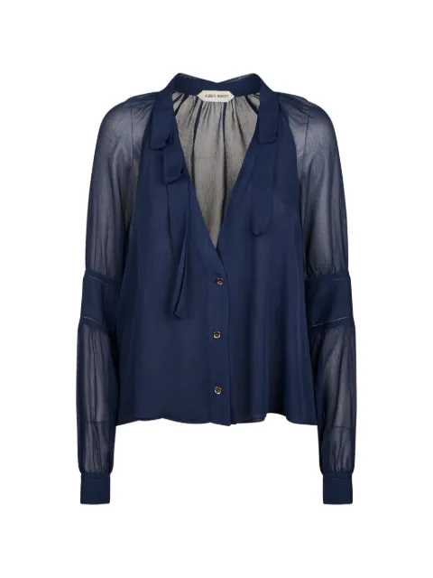 Alberta Ferretti tie-neck top